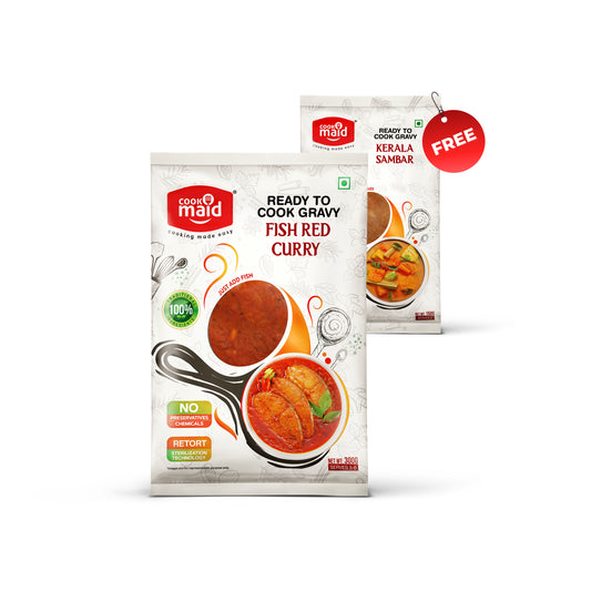 Fish Red Curry + 1 FREE Kerala Sambar(150g) with order of 300g pack