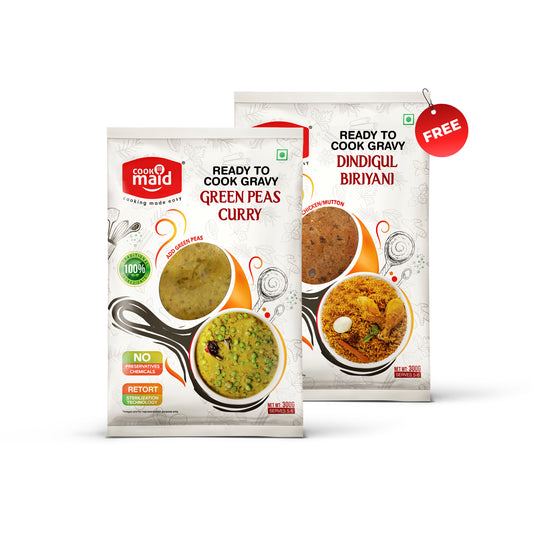 Green Peas Curry + 1 FREE Dindigul Biryani ( *Only One Free Pack Per Order )
