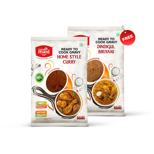 Home Style Curry + 1 FREE Dindigul Biryani ( *Only One Free Pack Per Order )