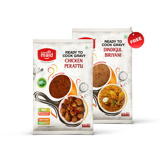 Chicken perattu + 1 FREE Dindigul Biryani ( *Only One Free Pack Per Order )