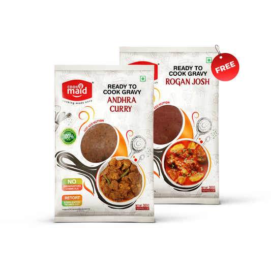 Andhra Curry + 1 FREE Rogan Josh ( *Only One Free Pack Per Order )