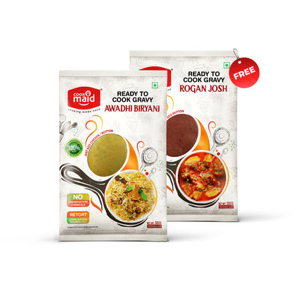 Awadhi Biryani + 1 FREE Rogan Josh ( *Only One Free Pack Per Order )