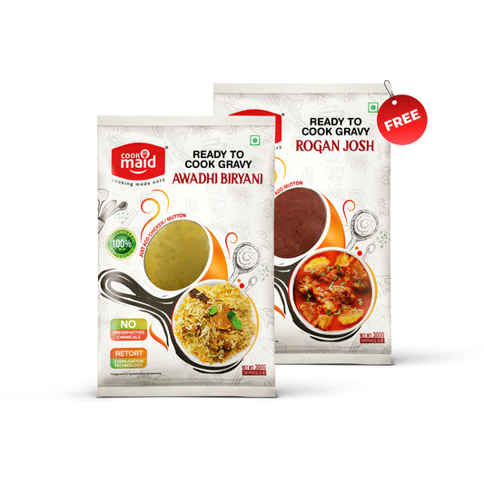 Awadhi Biryani + 1 FREE Rogan Josh ( *Only One Free Pack Per Order )
