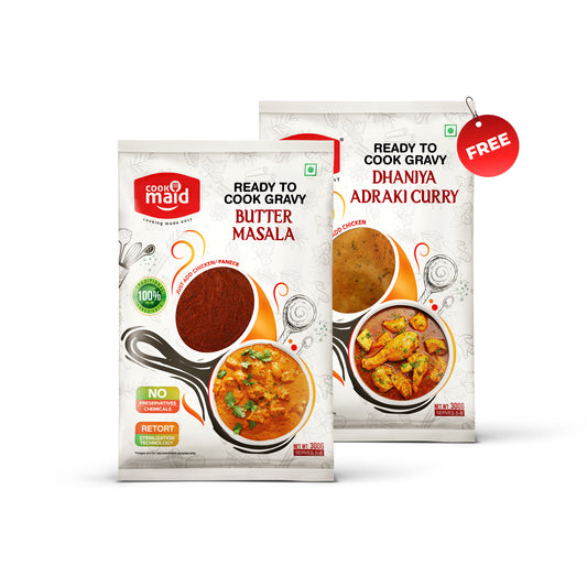 Butter Masala + 1 FREE Dhaniya Adraki Curry ( *Only One Free Pack Per Order )