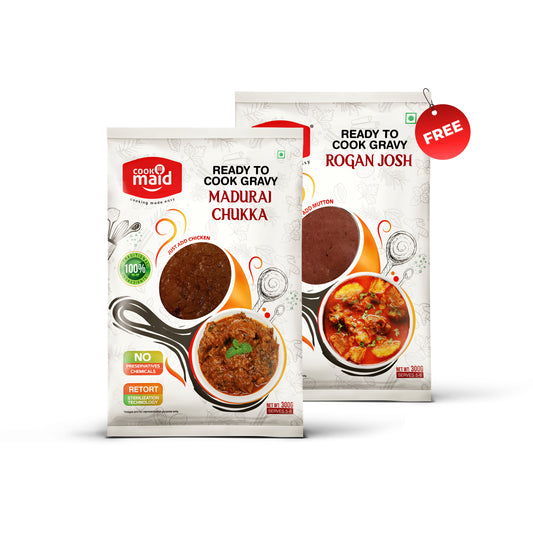 Madurai Chukka + 1 FREE Rogan Josh ( *Only One Free Pack Per Order )