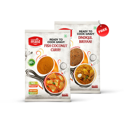 Fish Coconut Curry + 1 FREE Dindigul Biryani ( *Only One Free Pack Per Order )
