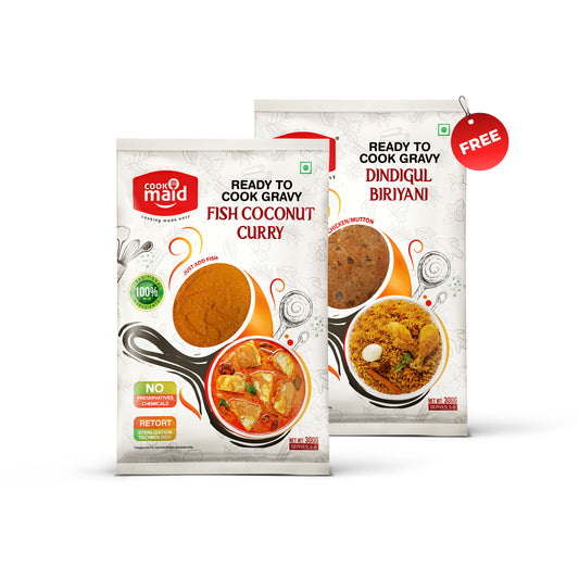 Fish Coconut Curry + 1 FREE Dindigul Biryani ( *Only One Free Pack Per Order )