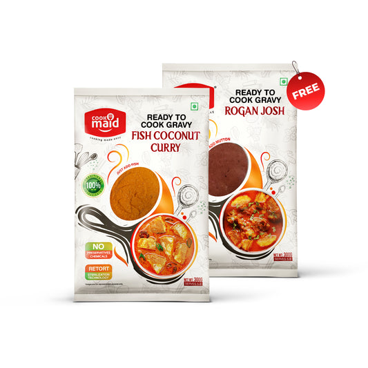 Fish Coconut Curry + 1 FREE Rogan Josh ( *Only One Free Pack Per Order )