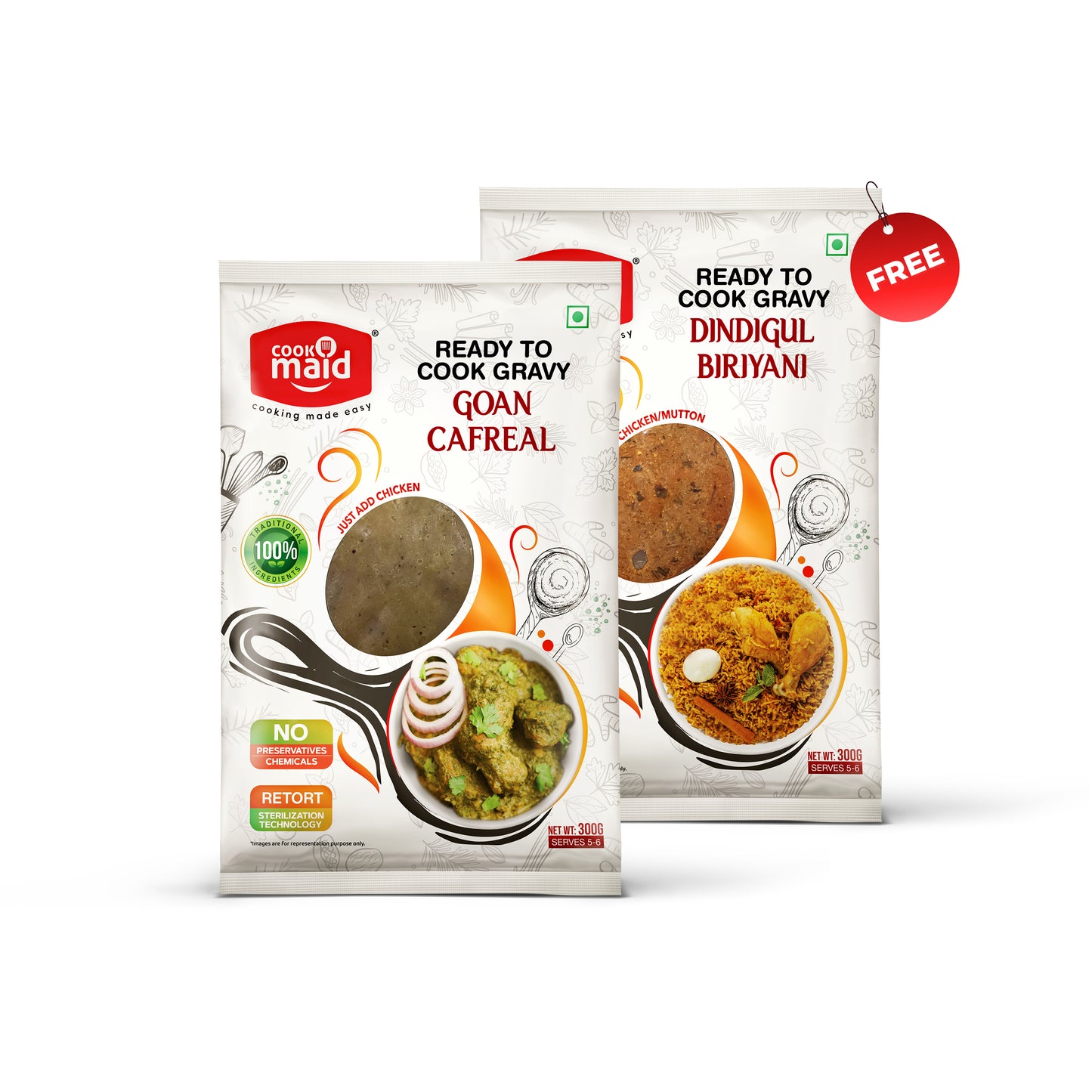 Goan Cafreal + 1 FREE Dindigul Biryani ( *Only One Free Pack Per Order )