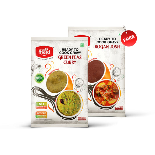 Green Peas Curry + 1 FREE Rogan Josh ( *Only One Free Pack Per Order )