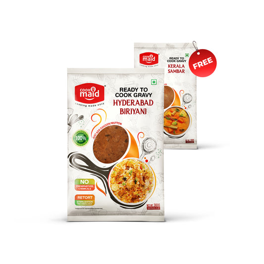Hyderabad Biriyani + 1 FREE Kerala Sambar 150g ( *Only One Free Pack Per Order )