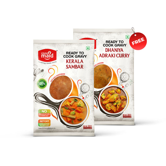 Kerala Sambar + 1 FREE Dhaniya Adraki Curry ( *Only One Free Pack Per Order )
