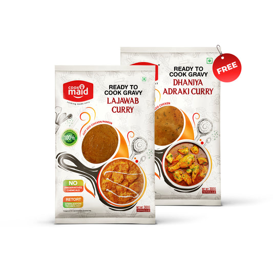 Lajawab Curry + 1 FREE Dhaniya Adraki Curry ( *Only One Free Pack Per Order )