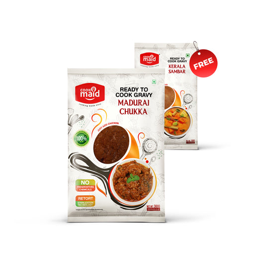Madurai Chukka + 1 FREE Kerala Sambar 150g ( *Only One Free Pack Per Order )