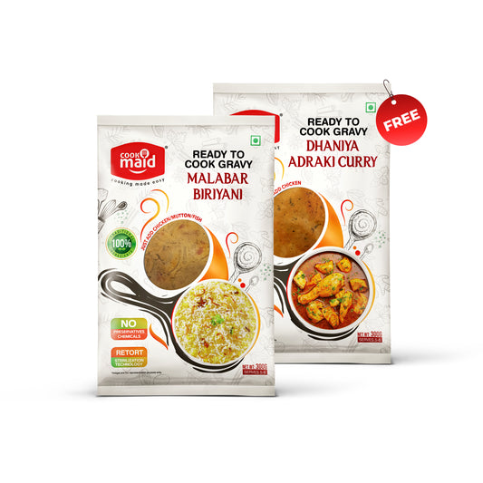 Malabar Biriyani + 1 FREE Dhaniya Adraki Curry ( *Only One Free Pack Per Order )