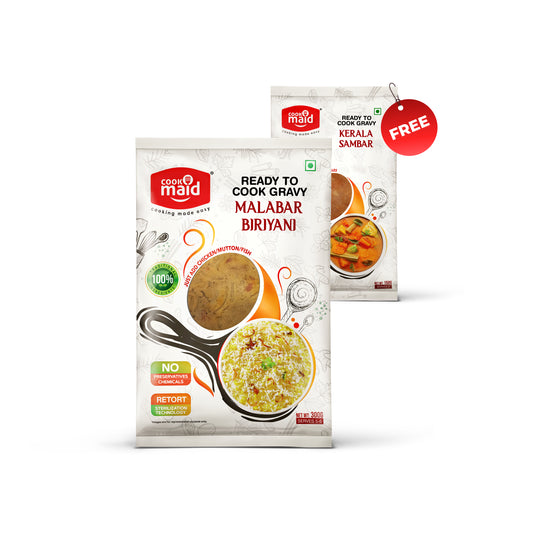 Malabar Biriyani + 1 FREE Kerala Sambar 150g ( *Only One Free Pack Per Order )