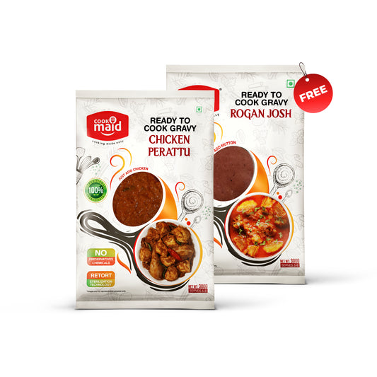 Chicken perattu + 1 FREE Rogan Josh ( *Only One Free Pack Per Order )