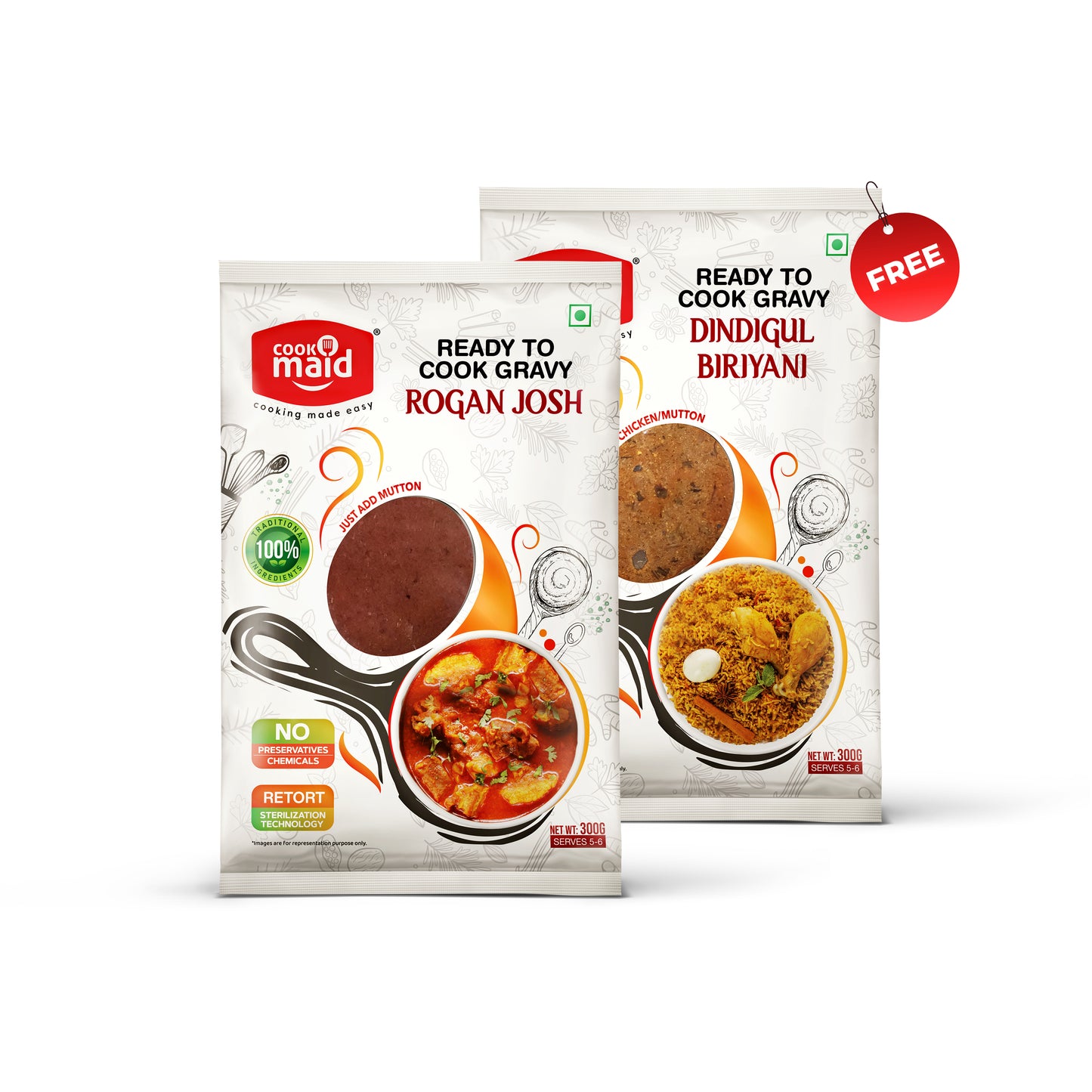 Rogan Josh + 1 FREE Dindigul Biryani ( *Only One Free Pack Per Order )